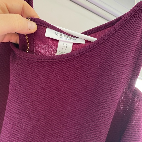 Motherhood Maternity peep shoulder dress. - Picture 3 of 8